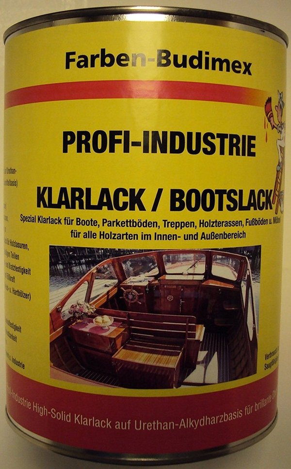  Zum Heranzoomen mit der Maus über das Bild fahren      Farben-Budimex-Profi-Industrie-Klarlack-Boot