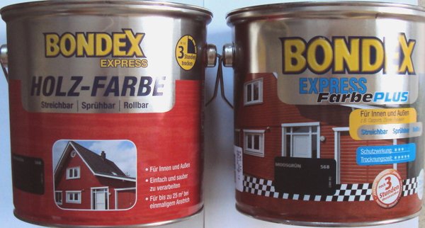 Bondex Express Holzfarbe / Dauerschutzholzfarbe / versch. Farben / 2,5 l