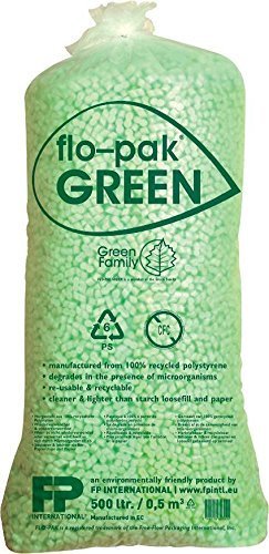   FLO-PAK GREEN Verpackungschips - Nachfolgeprodukt von FLOPAK SPEZIAL, 500 Liter 
