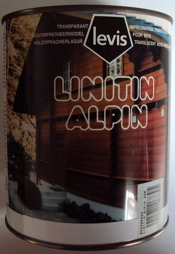 Levis Linitin Alpin Holzschutzlasur / Imprägnierlasur / mit UV-Schutz, 1 l