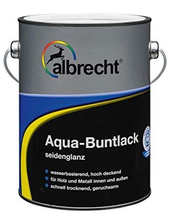 Albrecht Aqua-Buntlack, seidenglanz, moosgrün RAL 6005, 2,5 l