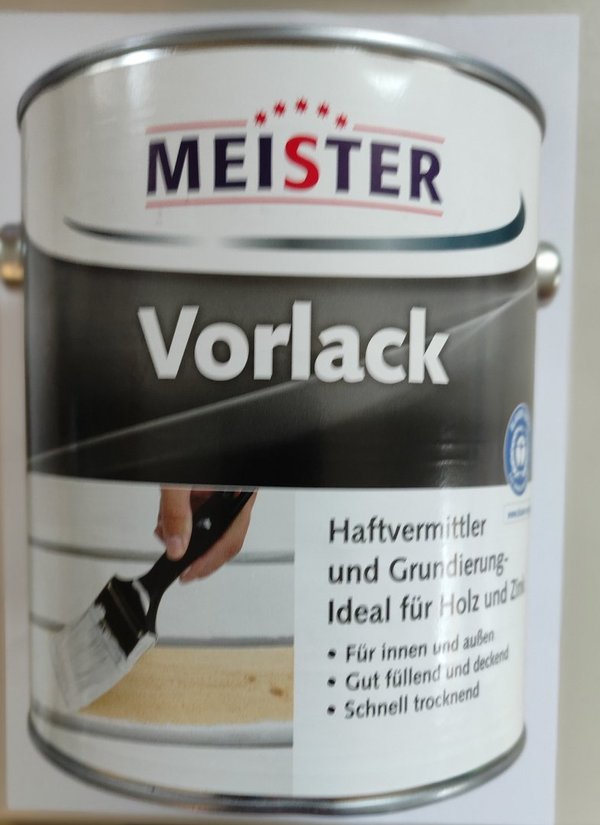 Meister Vorlack 2 Liter, weiß, Haftvermittler für Zink u. Holz