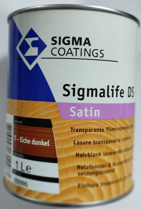 Sigma Sigmalife DS Satin, eiche dunkel, 1 l , seidenglänzend, UV-Schutz