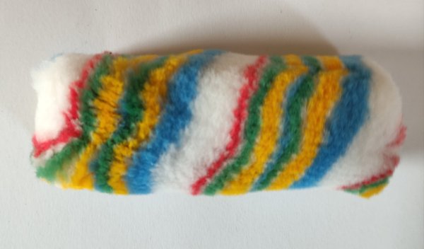 Set Farben-Budimex Multicolor 3 x Kleinwalze 12 cm mit 1 Walzenbügel 27 cm lang